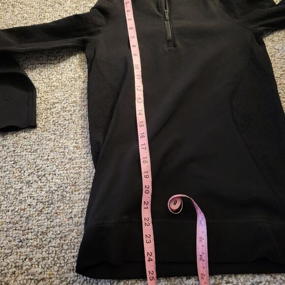 Lululemon Black Quarter Zip Pullover Women's Size 2 - Picture 7 of 8